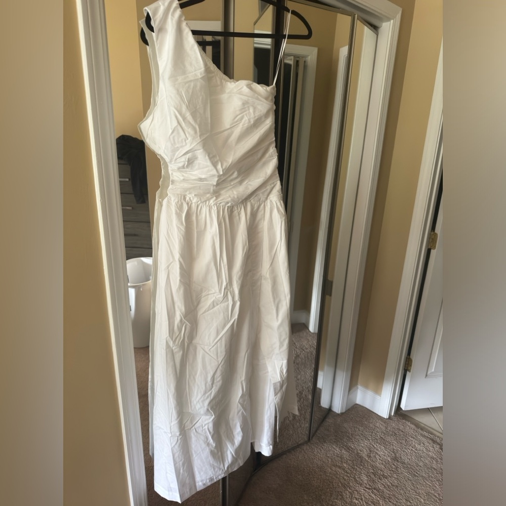 One shoulder cut out maxi dress